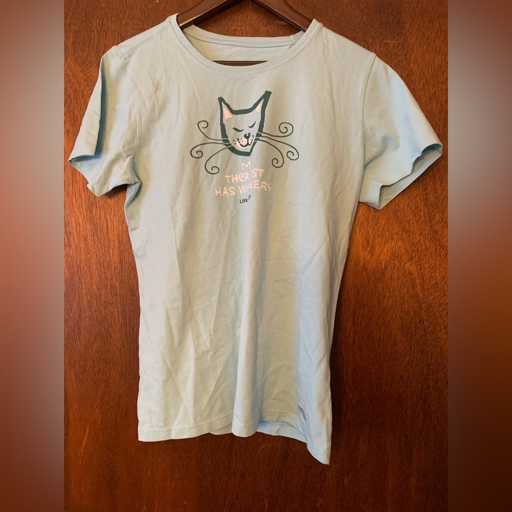 Women’s M Life Is Good tee shirt, new with tag.
